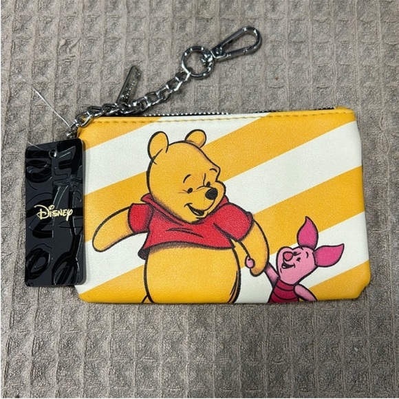 Disney Handbags - NWT Disney Winnie the Pooh Card Holder Wallet Keychain